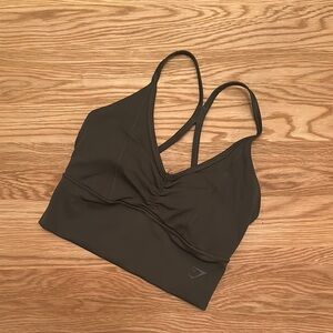 GYMSHARK Dark Green Women's Sports Bra